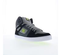 DC Pure High Top WC Mens Gray Leather Skate Inspired Trainers Shoes