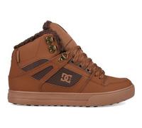DC SHOES MENS PURE HI TOPS BOOTS.NEW FAUX FUR LINED WNT BROWN HIGH TRAINERS W26
