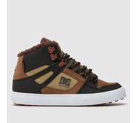 DC Pure High Top WNT Trainers in Brown Multi UK 7 (EU 40½)