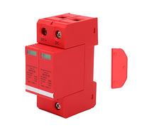 DC PV Protector, Protective Device for Distribution Box, 1000V Fireproof Anti Orange SPD with Status Indicator for Home Solar Systems (2P)