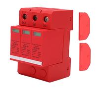 DC PV Protector, Protective Device for Distribution Box, 1000V Fireproof Anti Orange SPD with Status Indicator for Home Solar Systems (3P)