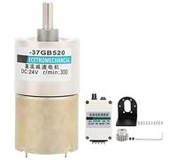 DC Reduction Motor XD - 37GB520, Low Speed Micro Motor with Bracket Governor Gear, Adjustable - Speed DC12V Motor for DIY Projects, High Torque All - Metal Gears with Overload Prot (300rpm/min)