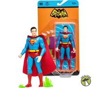 McFarlane Toys DC Retro Superman Action Figure - 6 Inch, Inspired by Batman 66' Comic, Articulated Design with 2 Kryptonite Accessories - Collectible Toy