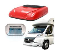 DC Rooftop Air Conditioner for RV and Truck, 1600W Cooling and 1000W Heating, Temperature Display, 360° Airflow for Rapid Whole-Vehicle Warming