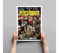DC’s Peacemaker Cast Signed Autograph A4 Poster Photo Print TV Show Series Season Framed Memorabilia Gift (A3 Poster only)