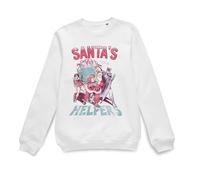 DC Santa's Helpers Christmas Jumper - White - XXL