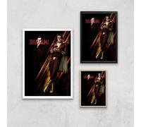 DC Shazam! Giclee Art Print - A4 - Black Frame