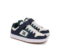 DC Shoes Boy's Manteca Sneaker, Navy White Green, 37 EU