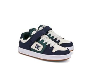 DC Shoes Boy's Manteca Sneaker, Navy White Green, 37 EU