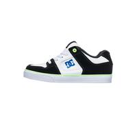 DC Shoes Boys' Pure Elastic Trainers, White Green Black, 4 UK Child