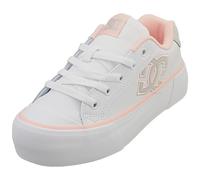 DC Shoes Chelsea Platform Womens Skate Trainers in White Blush - 6 UK