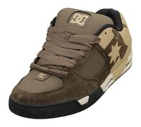 Dc Shoes Dc Command Midsole Leather Lace Up Mens Trainer In Olive UK 7 - 12