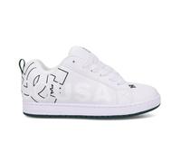 DC Court Graffik Skate Shoes - White/White/Green