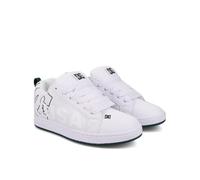 DC Court Graffik Skate Shoes - White/White/Green