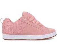(5.5) DC Shoes Court Graffik Sd Womens Skate Trainers in Pink White