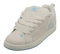 DC Shoes Court Graffik Sd Womens Skate Trainers in Off White Blue - 6.5 UK