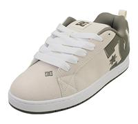 DC Shoes Court Graffik Se Mens Skate Trainers in Off White Olive - 9 UK