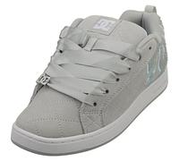 DC Shoes Court Graffik Se Womens Skate Trainers in Grey White - 7 UK