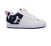 DC SHOES COURT GRAFFIK WHITE - NAVY - RED 300529 WNR MENS UK SIZES 9 , 11 , 12