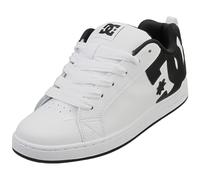 DC Shoes Court Graffik Womens Skate Trainers in White Black - 3.5 UK