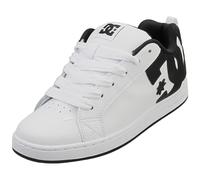 DC Shoes Court Graffik Womens Skate Trainers in White Black - 5 UK