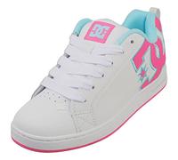 DC Shoes Court Graffik Womens Skate Trainers in White Pink - 5.5 UK