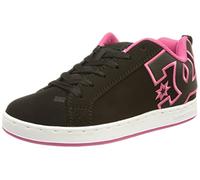 Dc Shoes Damen Court Graffik Sneaker, Black/Pink Stencil, 40.5 EU / 7 UK