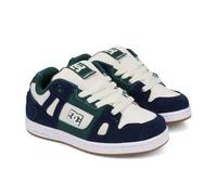 DC Shoes Kids Stag Youth Skate Trainers - Navy/White/Green - 4 UK