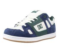 DC Shoes Kids Stag Youth Skate Trainers - Navy/White/Green - 6 UK