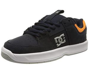 DC Shoes Lynx Zero-Leather Shoes for Men Sneaker, Dc Navy Orange, 11 UK
