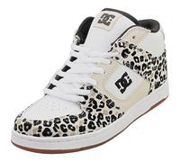 DC Shoes Manteca 4 Mid Lx Womens Skate Trainers in White Leopard - 5 UK