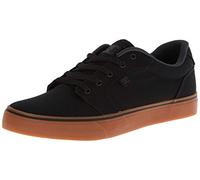 DC Men's Anvil Casual Skate Shoe, Black/Gum, 12 UK