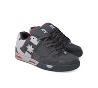 DC SHOES MENS COMMAND TRAINERS.NEW BOXED LEATHER SUEDE GREY RED SKATER SHOES W25