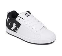 DC Shoes Men's Court Graffik Skate Shoe, White/Black/Black, 11 UK