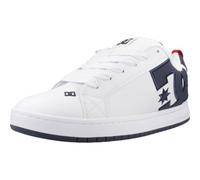 Dc Shoes Men's Court Graffik Sneaker, White Navy red, 7.5 UK