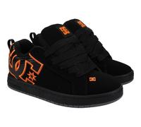 DC Shoes Men's Court Graffik Trainers, Black / orange, 12.5 UK