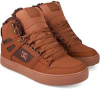 DC SHOES MENS PURE HI TOPS BOOTS.NEW FAUX FUR LINED WNT BROWN HIGH TRAINERS W26