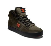 DC SHOES MENS PURE HI TOPS BOOTS.NEW FAUX FUR LINED WNT GREEN HIGH TRAINERS W26