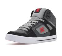 DC Shoes Mens Pure High-Top Trainers - Black/Grey/Red - 8.5UK