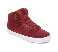 Dc Shoes Men's Pure HIGH-TOP WC Shoe, Fiery RED/White/Black, 8 UK