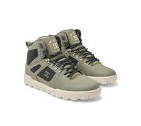 Dc Shoes Men's Pure high-top Wr Boot Boat Shoe, Green Black White, 9 UK