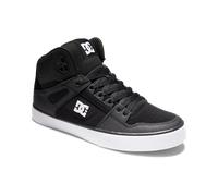 DC SHOES MENS PURE HIGH TOPS.NEW BLACK LEATHER HI SKATE SHOES BOOTS TRAINERS W26