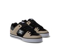 DC Shoes Men's Pure Sneaker, Black Grey Brown, 10 UK