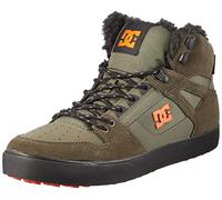 Dc Shoes Men's Pure Sneaker, Dusty Olive Orange, 8 UK