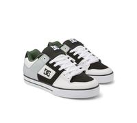 DC Shoes Men's Pure Sneaker, White Black Green, 7 UK