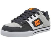 DC Shoes Men's Pure Low-Top Sneakers, (Dark Grey/Orange Go0), 11 UK