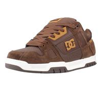 DC Shoes Mens Stag Low Rise Skate Skater Trainers - Brown/Brown/Brown - 11 UK