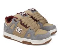 DC Shoes Mens Stag Low Rise Skate Skater Trainers - Tan/Off-White - 8 UK