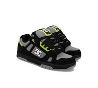 DC Shoes Men's Stag Trainer/Skate Shoe Black/Grey/Lime Size UK 10