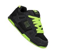 DC Shoes Men's Stag Trainers Skate Shoe Black Grey Size UK 8